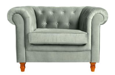 Collection Chesterfield Fabric Chair - Duck Egg